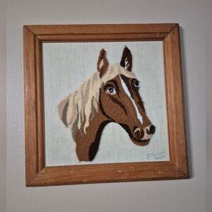 Vintage horse embroidery